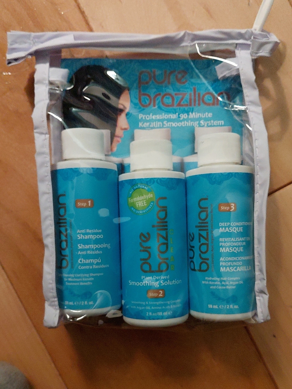 Pure Brazilian Professional 90 Minute Keratin Smoothing System- 3 Steps